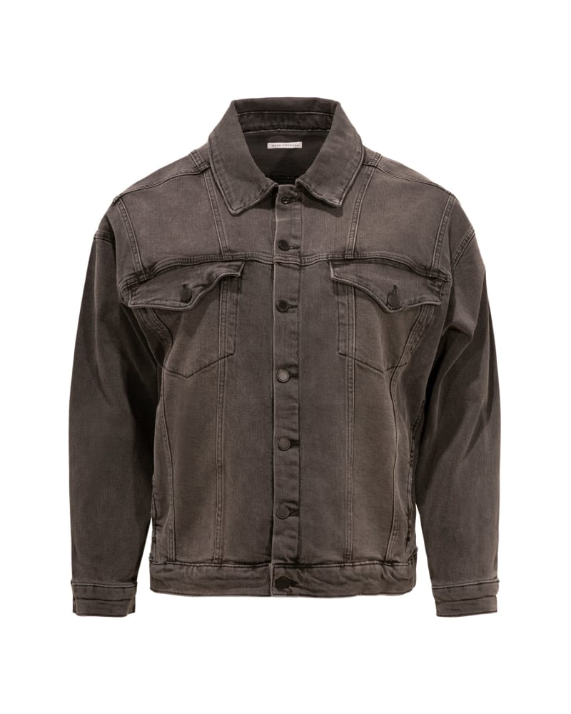 Front of a size 3/4 Seamed Boyfriend Jacket in BLACK by Good American. | dia_product_style_image_id:227284